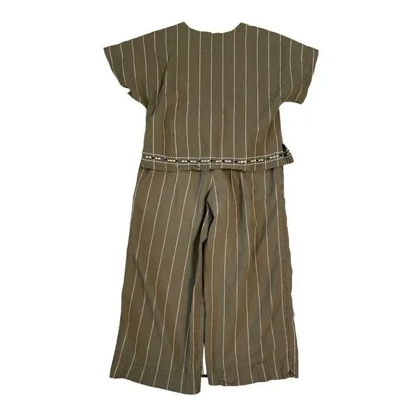 Madewell Linen Cotton Embroidered Top and Huston Cropped Pants Set size M - Picture 4 of 16